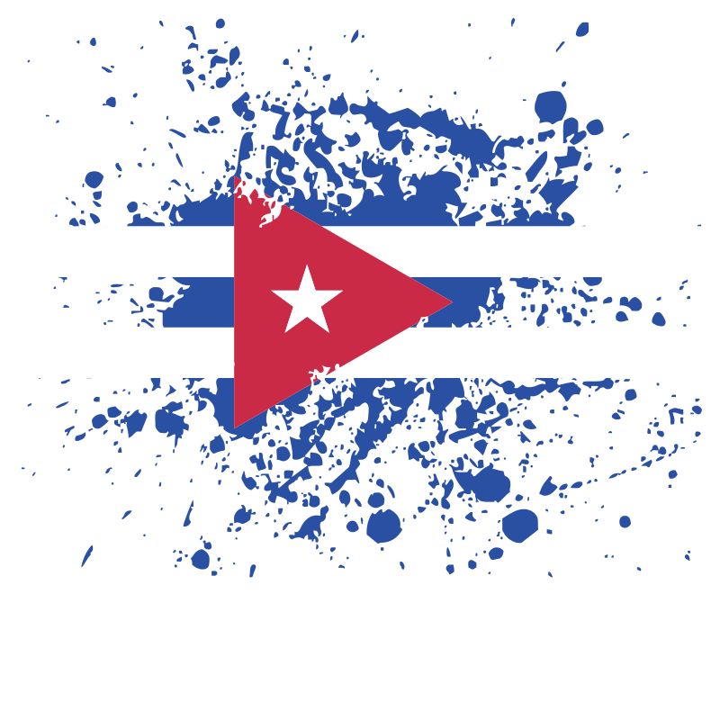 Grungy Cuban flag