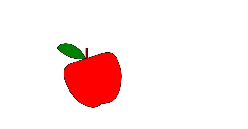 Simple Red Apple - Openclipart