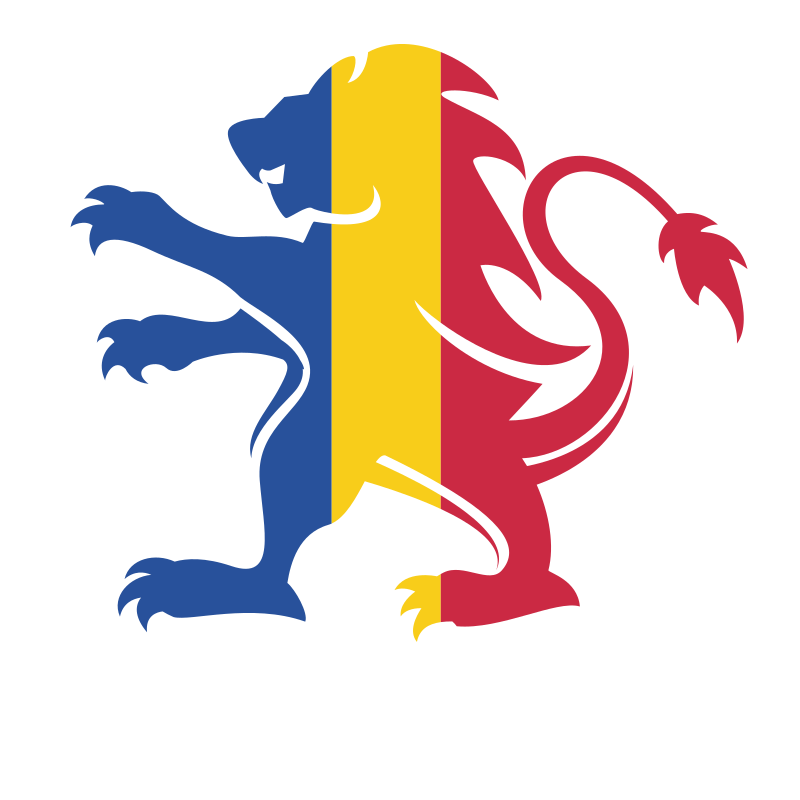 Romanian flag heraldic lion