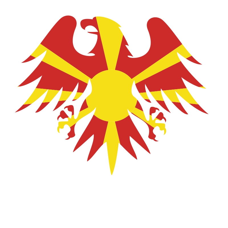 North Macedonia flag heraldic eagle