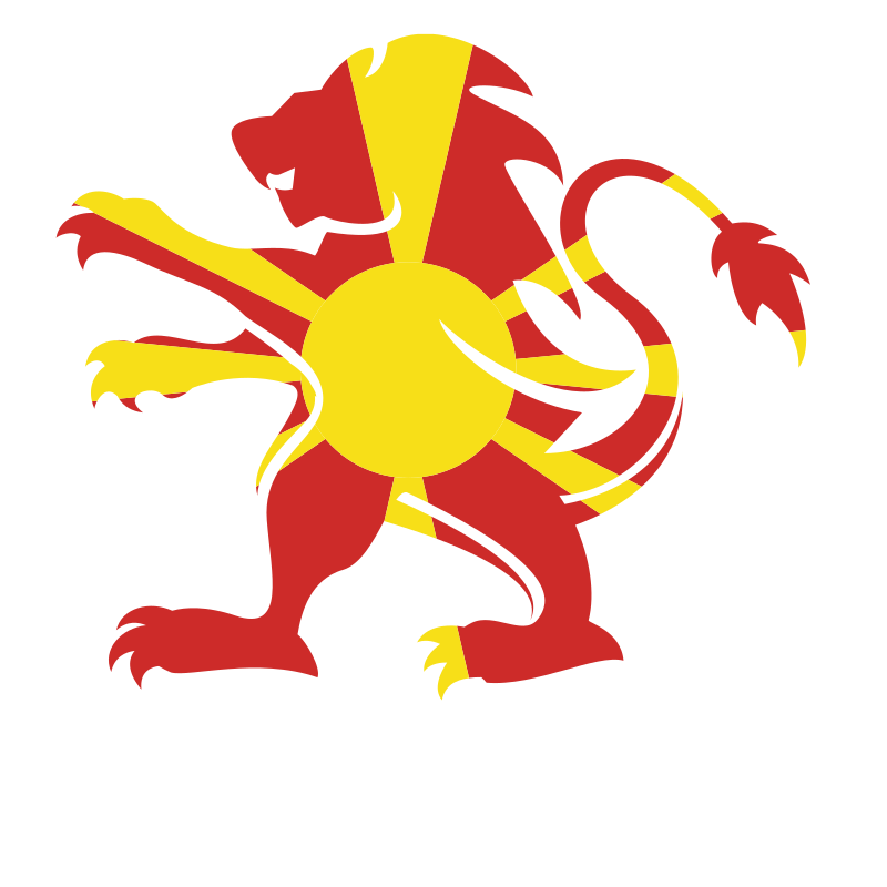 North Macedonia flag heraldic lion