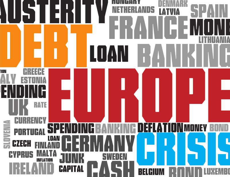 European debt crisis word cloud