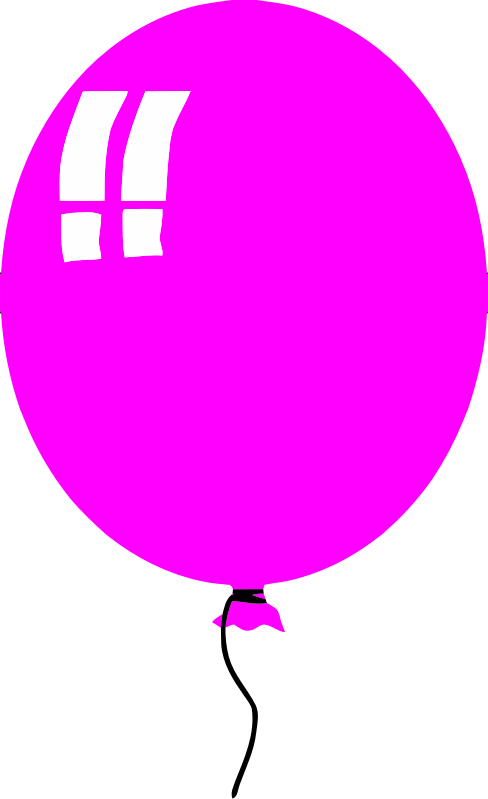 pink balloon clip art