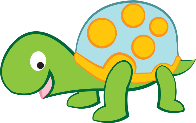 happy turtle clipart