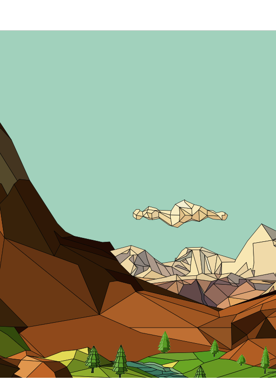 Lowpoly mountain