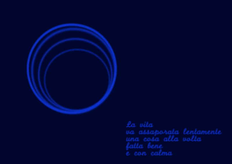 CERCHI BLU NELL'INFINITO