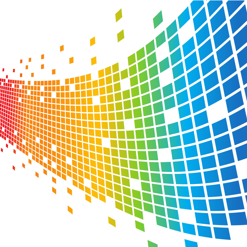 Tiled pattern rainbow colours