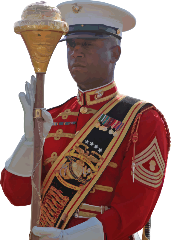 U.S. Marine Corps Drum and Bugle Corps Drum Major