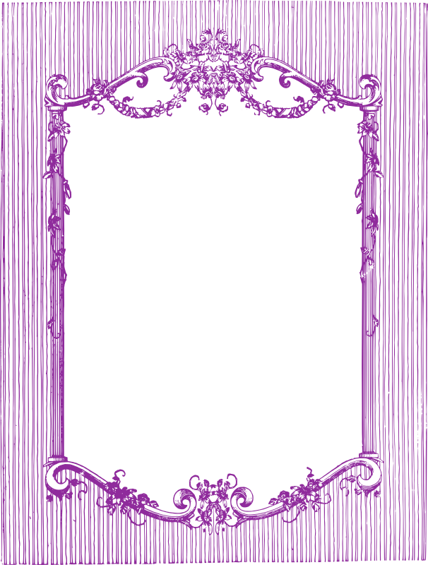 Pink Decorative Lines Frame