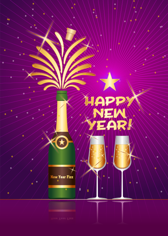 Happy New Year - Openclipart