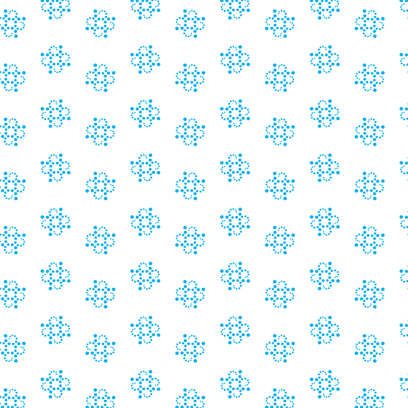 Blue floral decorative pattern