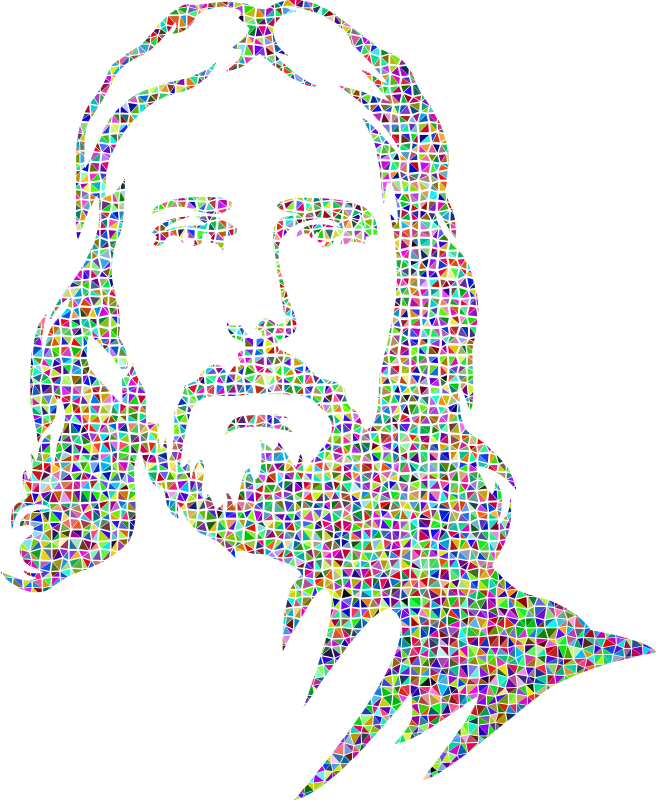 Jesus Low Poly Portrait