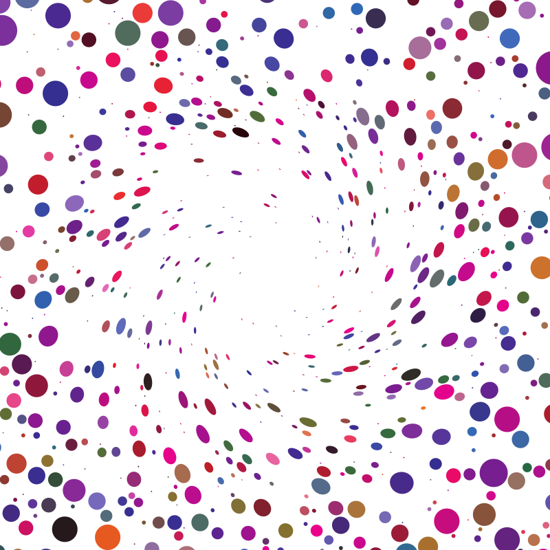 Random coloured dots vector background