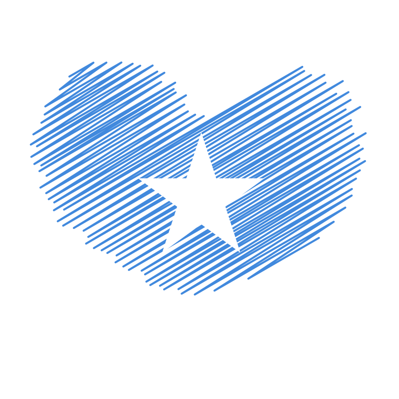 Somalia flag heart symbol