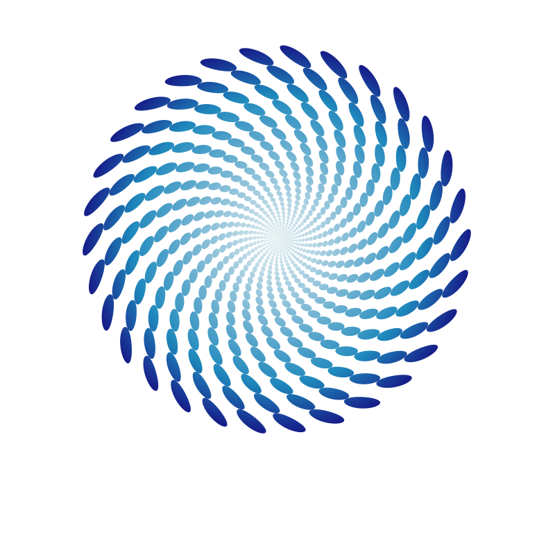Dotted pattern swirl blue dots