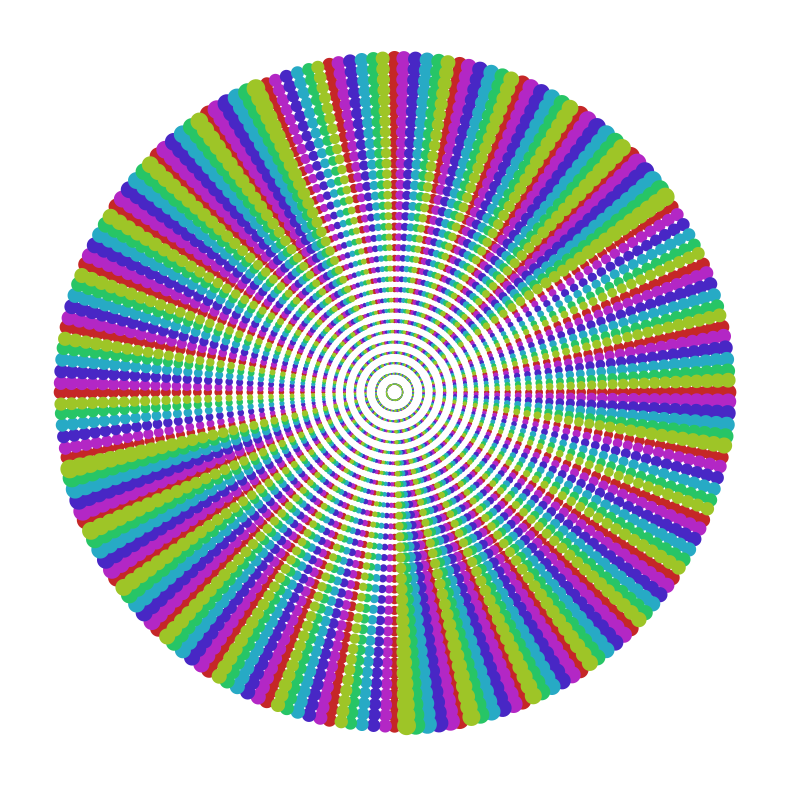 Dotted Rainbow Burst