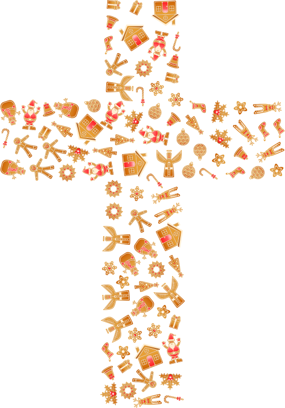 Christmas Gingerbread Cross