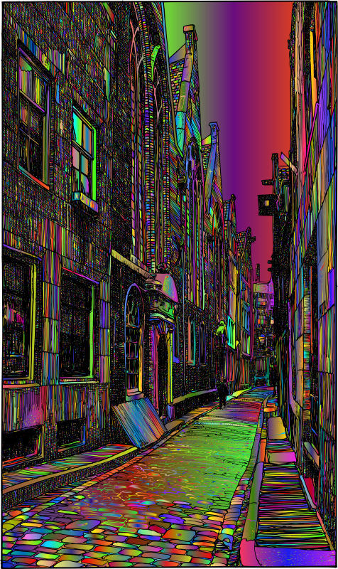 Narrow Alleyway Surreal