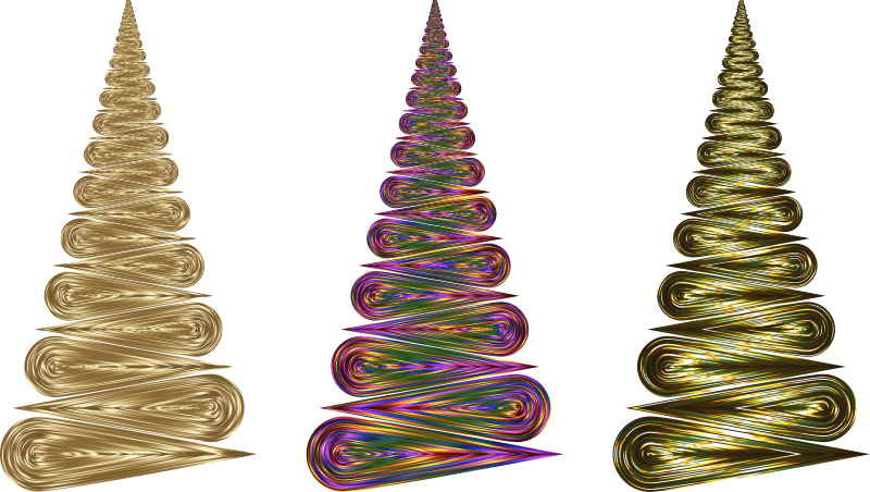 Abstract Christmas Trees