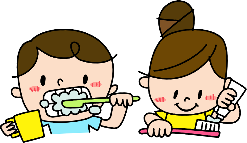 Children Brushing Teeth