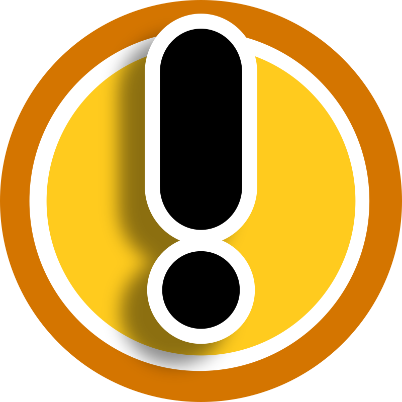 HMI icon warning