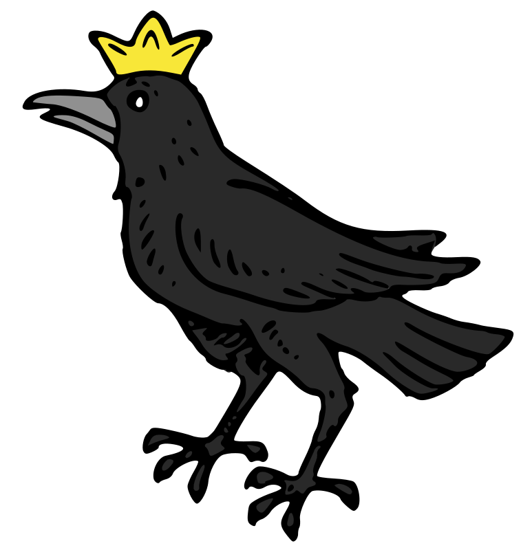 Raven with Crown -better fill