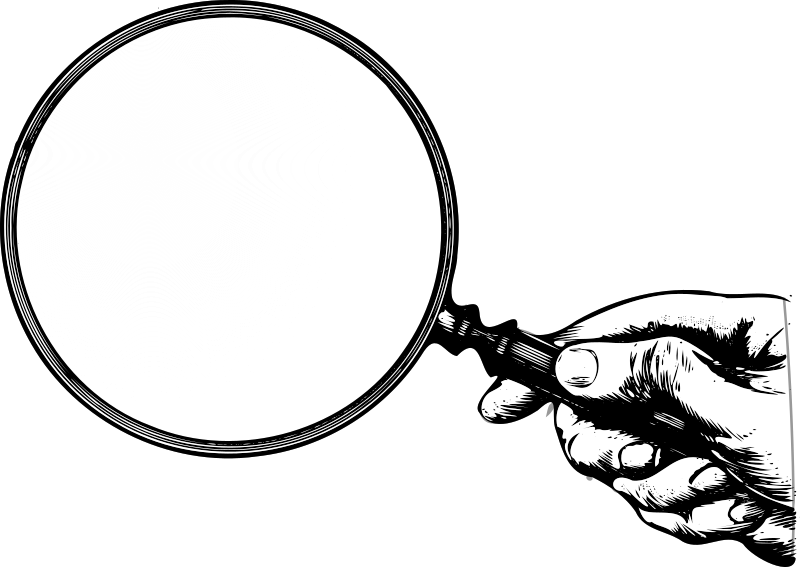 Vintage Hand-held Magnifying Glass - Openclipart