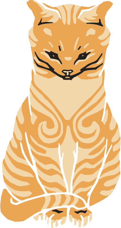 Vintage Cat Illustration Openclipart