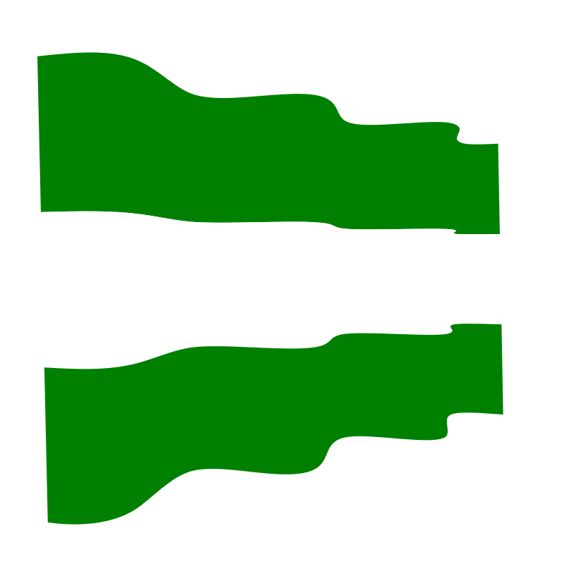 Waving flag of the city of Rotterdam