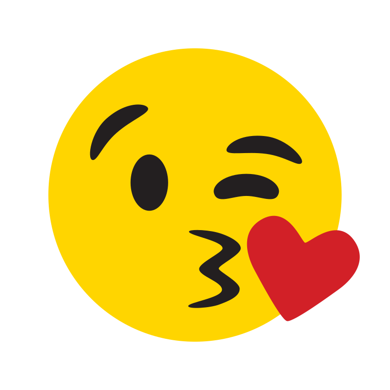 Kiss emoji (color)