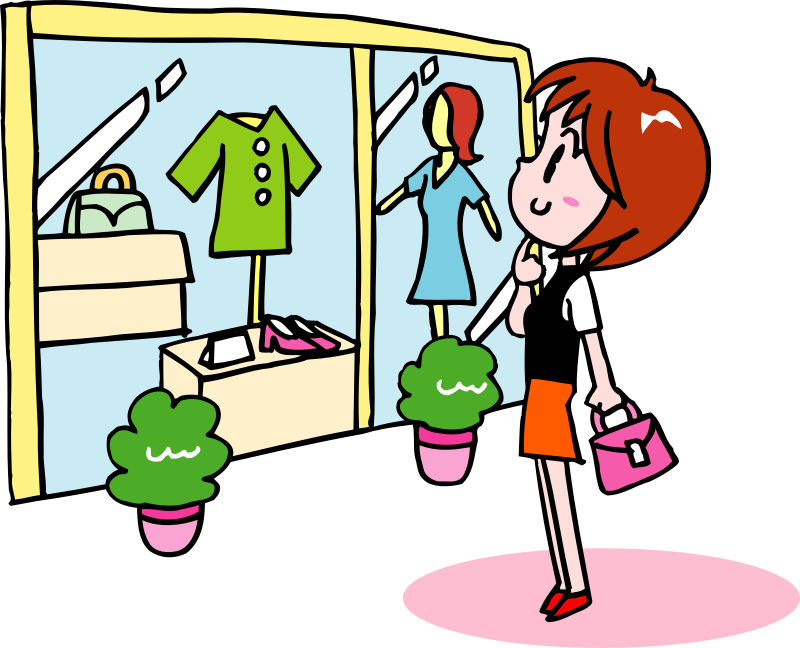 Window Shopping - Openclipart