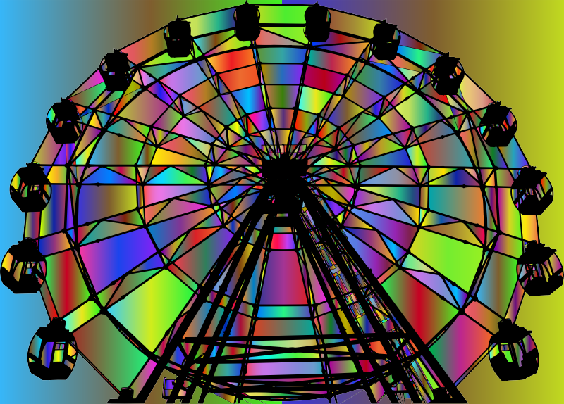 Ferris Wheel Silhouette 4 Surreal