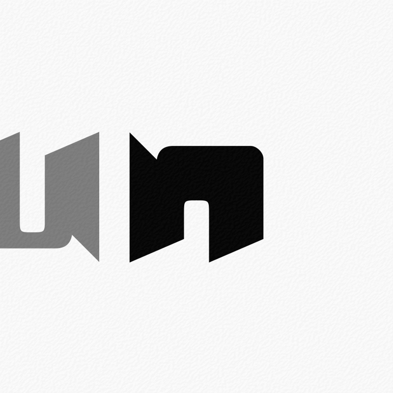 Stylised Letter 'u' and 'n'