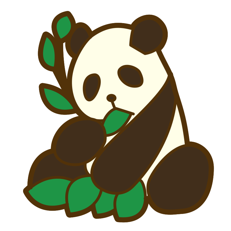 Giant panda eating bamboo