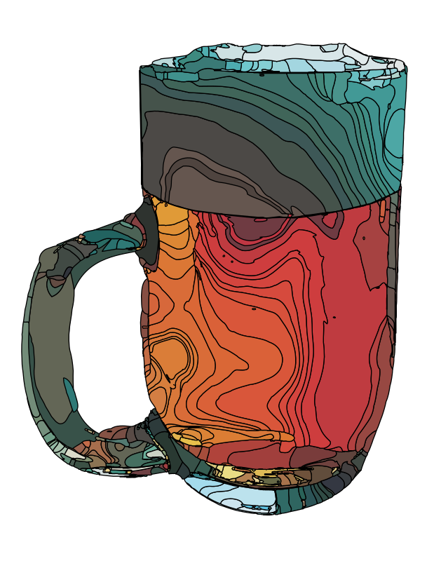 Abstract Beer Mug