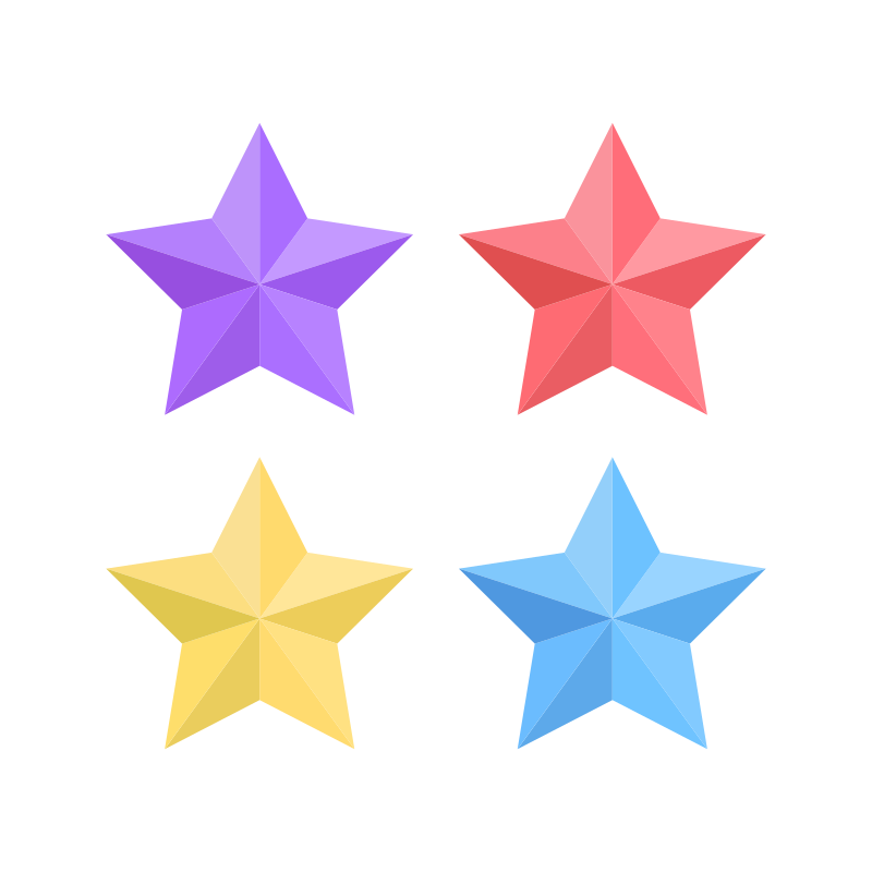 Diamond Stars Set Openclipart