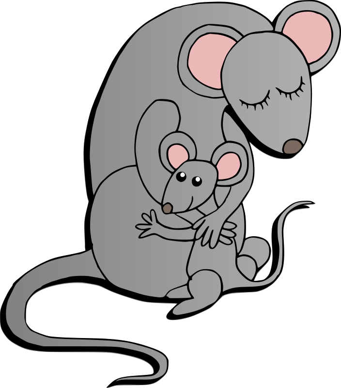 Simple cartoon mouse - Openclipart