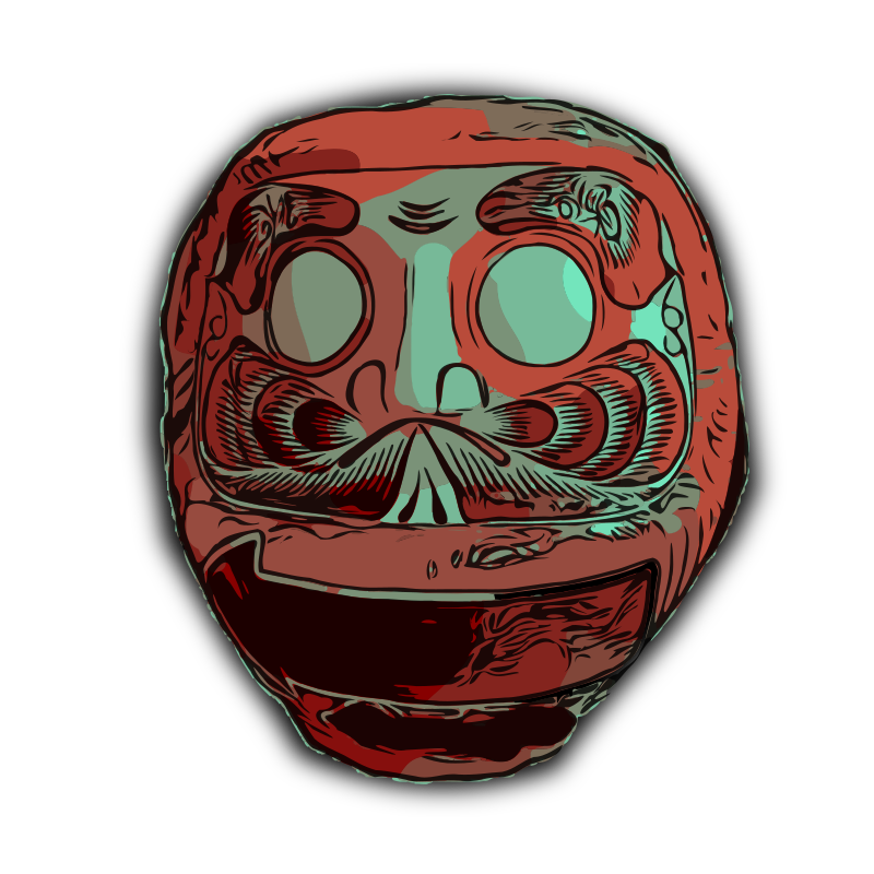 Daruma Doll - Surreal Colour