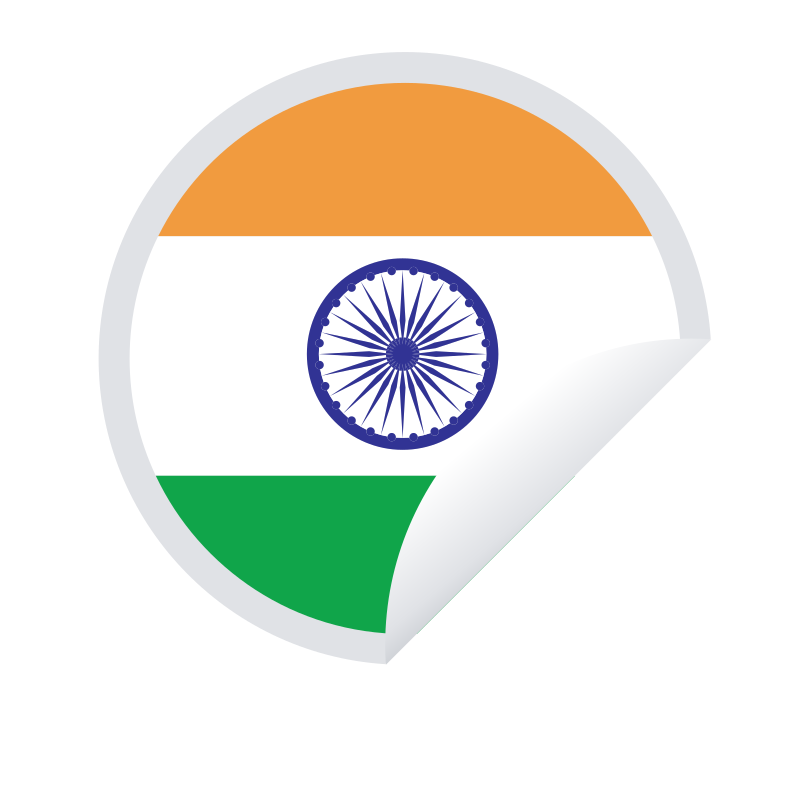 Indian national flag sticker