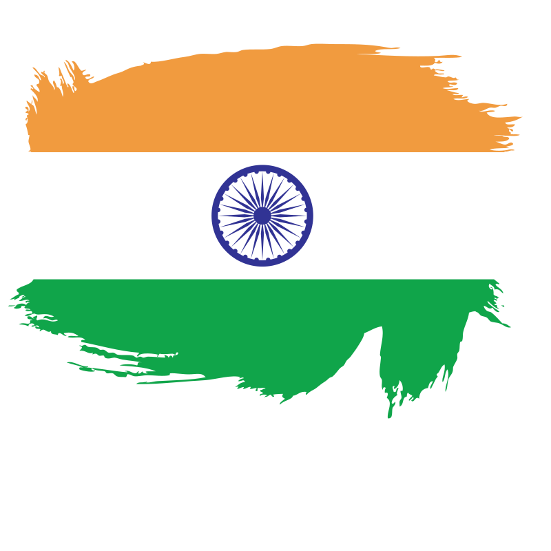 India national flag painted