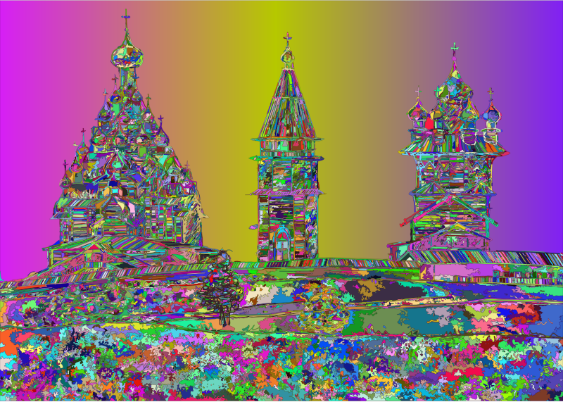 Kizhi Temple Russia By Victoria Borodinova Surreal