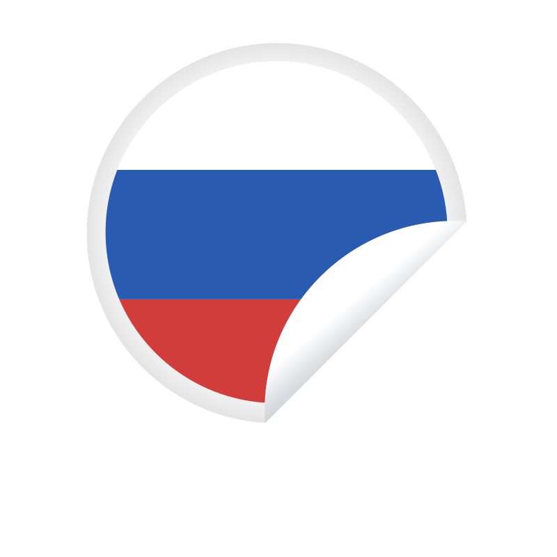 Russia - Russian Flag - Sticker