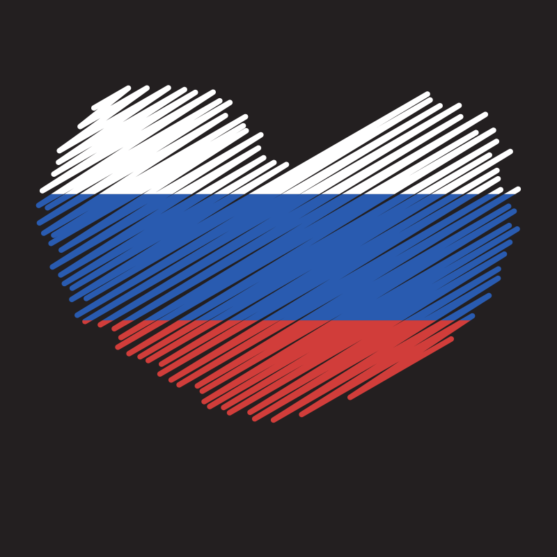 Russian heart flag