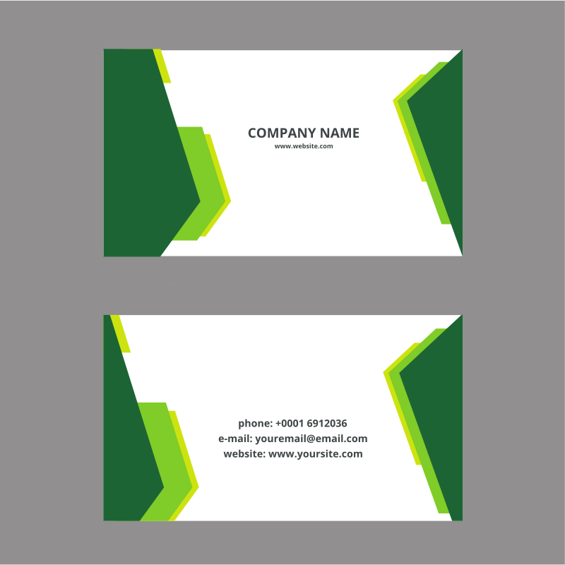 Business card svg template