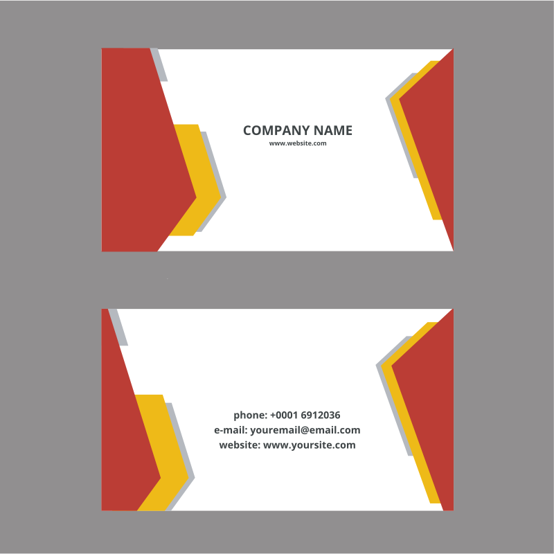 Business card svg template
