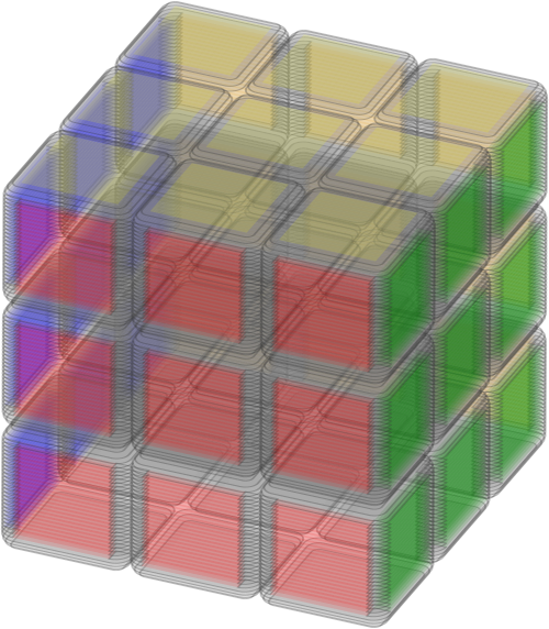 Animated Rubik's Cube