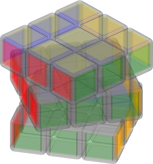 Animated Rubik's Cube