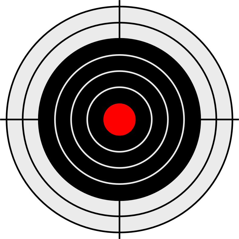 target black and white - Openclipart