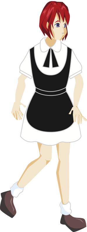 Lady in a Maid Costume