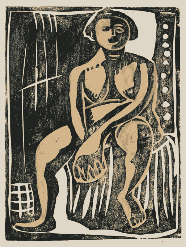 Nude Seated